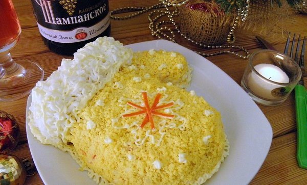 #зима #НовыйГод2017 #СкороНовыйГод.НОВОГОДНИЙ САЛАТ