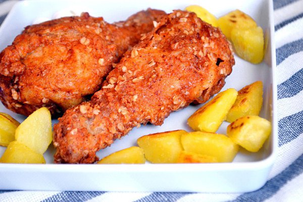 Куриные ножки (а-ля KFS). Отличный рецепт приготовления хрустящих куриных ножек в двойной панировке ...