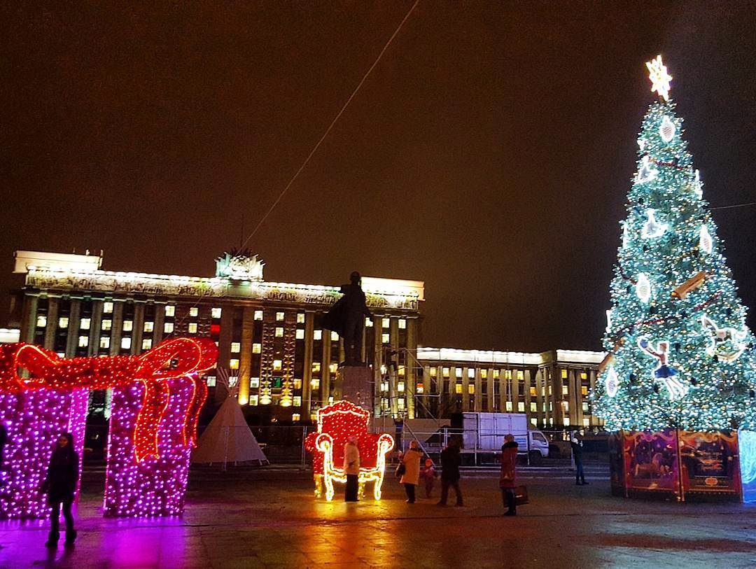 Московская площадь санкт петербург новогодняя