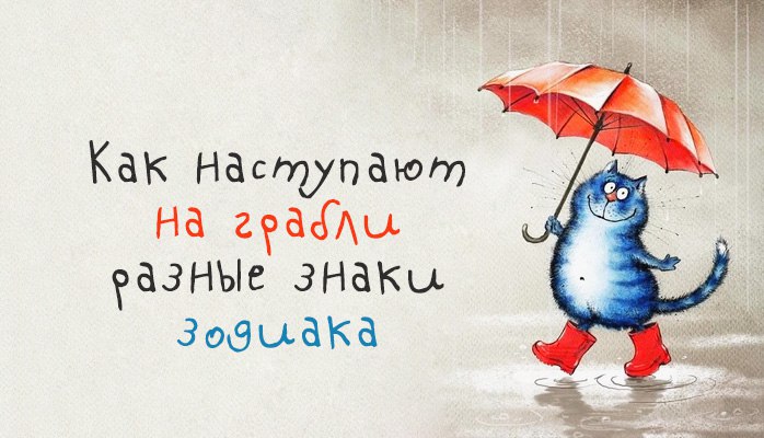 Как наступают на грабли разные знаки зодиака.Народная мудрость гласит: «Наступил на грабли первый ...