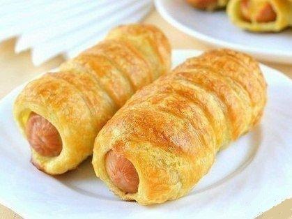 Рецепт на скорую руку - сосиски в тесте! .Простая и неизменно вкусная выпечка с ...