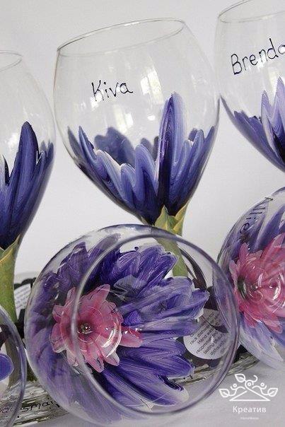 Расписные бокалы. Шикарная идея - 2