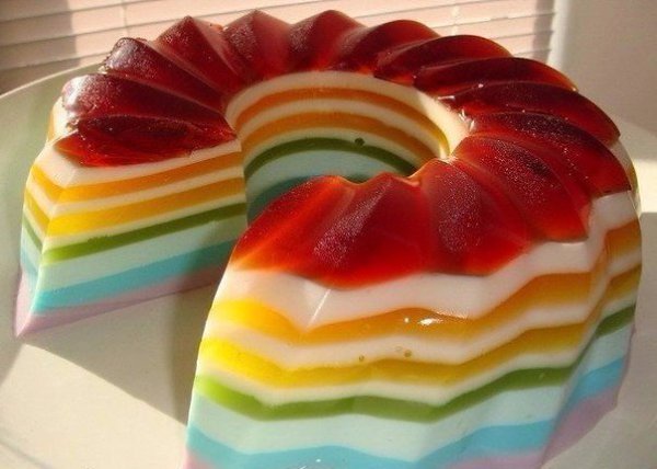 ТОП-9 ВКУСНОГО, ЯРКОГО И АППЕТИТНОГО ЖЕЛЕ.1. ЖЕЛЕ БЕЛО-РОЗОВОЕИнгредиенты: 250 мл клубничного сиропа ... - 8
