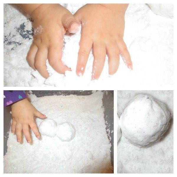 СНЕГ СВОИМИ РУКАМИ .Невероятно мягкий на ощупь снег, из которого можно слепить маленького ...