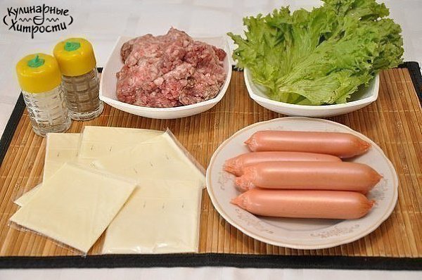 КОТЛЕТЫ "ЧЕРЕПАШКИ" ИНГРЕДИЕНТЫ: 300-400 г мясного котлетного фарша, 5 детских сосисок, ... - 2