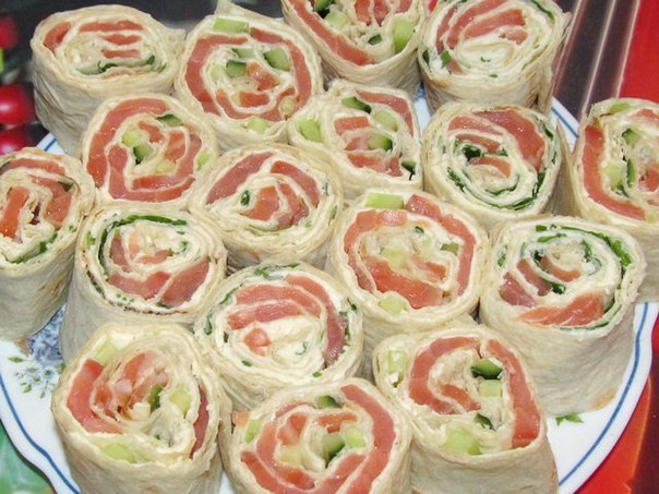 с семгой и сыром