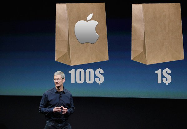 Apple подала заявку на патент бумажного пакета