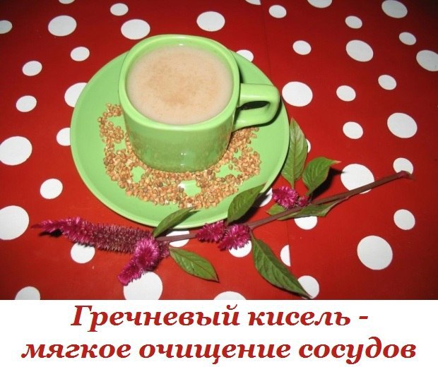 ГРЕЧНЕВЫЙ КИСЕЛЬ - МЯГКОЕ ОЧИЩЕНИЕ СОСУДОВ. Этот рецепт перешел по наследству ко мне от моей мамы, а ...