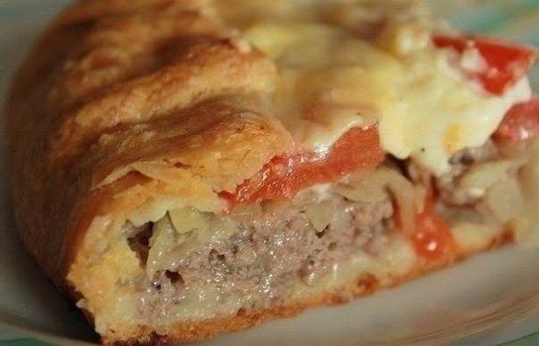 ПОДБОРКА САМЫХ СЫТНЫХ ПИРОГОВ.1. ПИРОГ С МЯСОМ