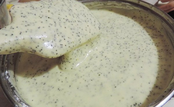 Маковый торт «Падали листья».Ингредиентыяйца куриные 6 шт.сахар 330 гмука 160 гмак 60 гмасло ... - 4