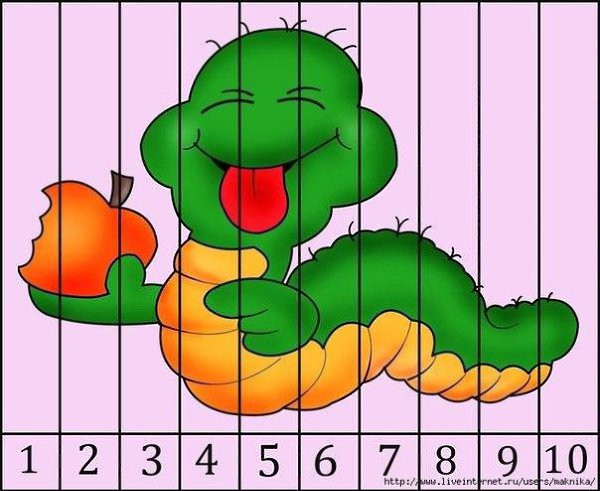 Математические пазлы  .Сохраните себе, распечатайте, разрежьте, перемешайте и пусть ребенок ... - 6