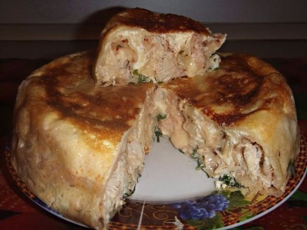 ПОДБОРКА САМЫХ СЫТНЫХ ПИРОГОВ.1. ПИРОГ С МЯСОМ