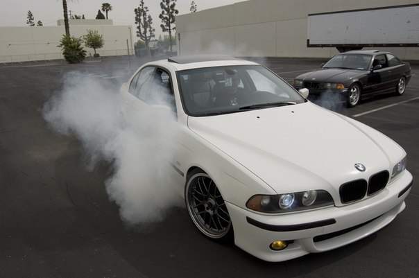 BMW E39 Burnout