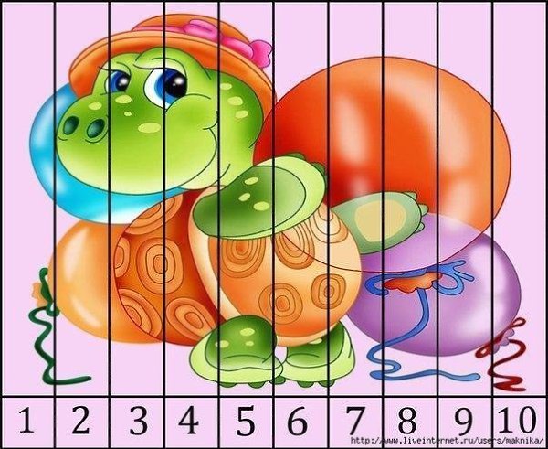 Математические пазлы  .Сохраните себе, распечатайте, разрежьте, перемешайте и пусть ребенок ... - 7