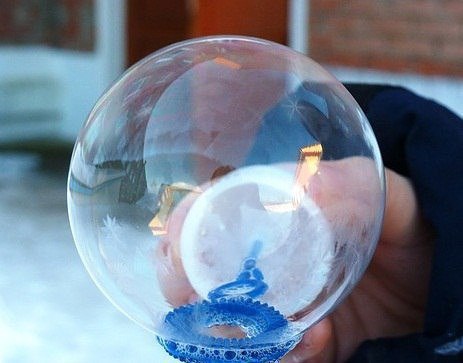 @. ЗАМОРОЖЕННЫЕ МЫЛЬНЫЕ ПУЗЫРИ Прекрасное развлечение на Новый год. Очень интересно наблюдать, как ... - 2
