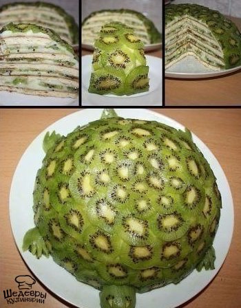 ТОРТ "ИЗУМРУДНАЯ ЧЕРЕПАХА" Невероятно вкусный и необычный! ИНГРЕДИЕНТЫ: молоко сгущенное ...