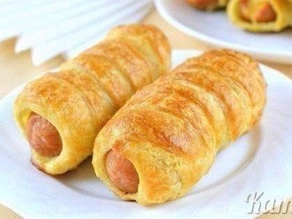 Рецепт на скорую руку. Сосиски в тесте.Простая и неизменно вкусная выпечка с ... - 7
