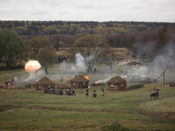 Реконструкция Малоярославецкого сражения . В войне 1812 года. - 3