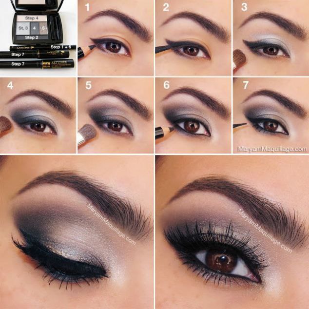 Smoky eyes.? Возьмите мягкий карандаш — его цвет зависит от выбранного оттенка теней. Хорошо ...