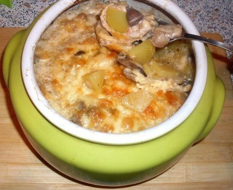 Жаркое из сердечек с грибами в горшочке или очень быстрый вкусный ужин :). Самое простое и быстрое - ... - 6