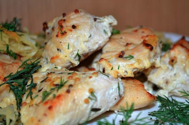 Нежная куриная грудка. на 100грамм - 95.02 ккал Б/Ж/У - 17.51/1.84/2.1 Ингредиенты: Куриная грудка ...