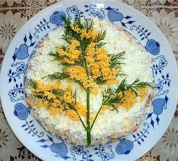 #весна #8марта #женскийдень.Идеи украшения блюд к 8 марта - 4