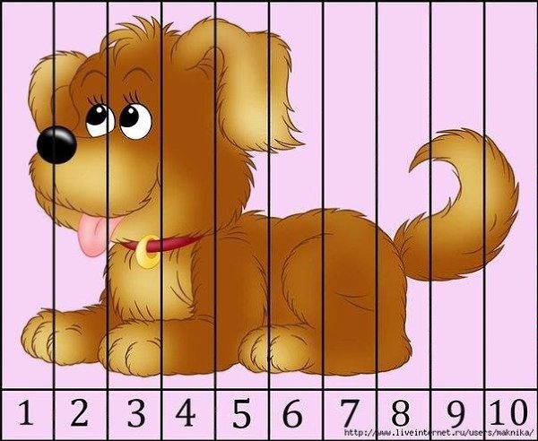 Математические пазлы  .Сохраните себе, распечатайте, разрежьте, перемешайте и пусть ребенок ... - 4