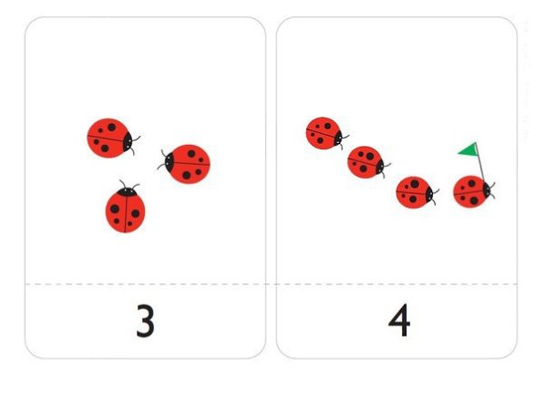 УЧИМСЯ СЧИТАТЬ.Симпатичные карточки в футляре для начального обучения счету. Просто распечатайте, ... - 3