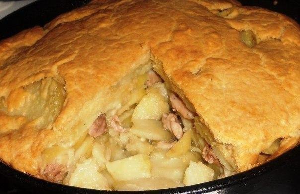 Ленивый курник.Курник на