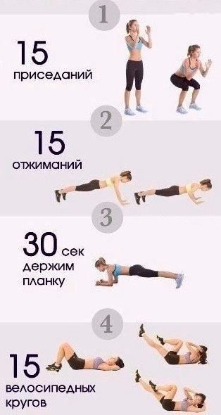 Эффективная тренировка для красивой фигуры! Через 2 недели увидишь результат.