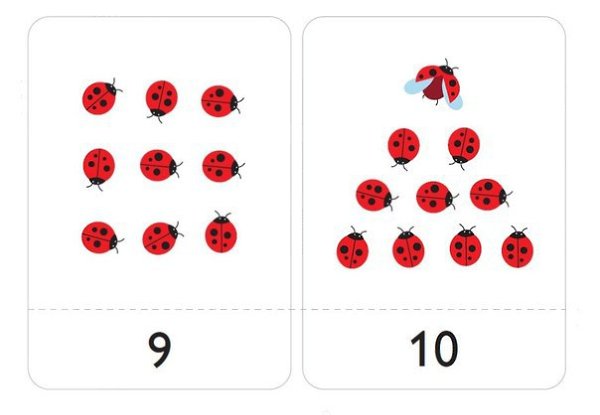УЧИМСЯ СЧИТАТЬ.Симпатичные карточки в футляре для начального обучения счету. Просто распечатайте, ... - 6