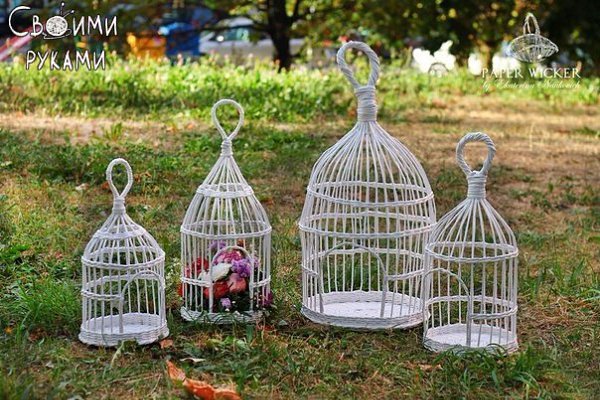 Клетка для фотосессий. Плетение из бумаги. МК