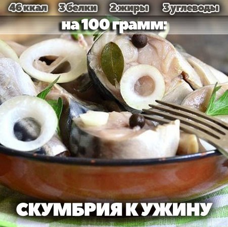 Скумбрия к ужину: очень простой рецепт.на 100грамм - 45.5 ккалБ/Ж/У - ...