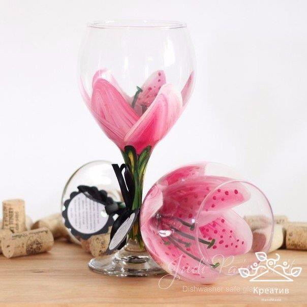 Расписные бокалы. Шикарная идея - 3