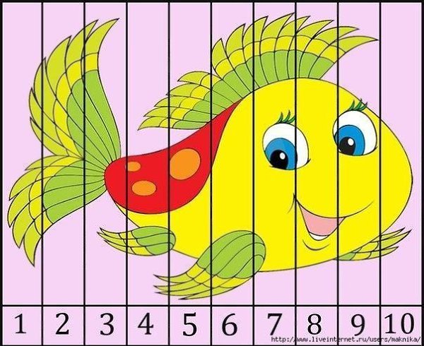 Математические пазлы  .Сохраните себе, распечатайте, разрежьте, перемешайте и пусть ребенок ... - 2