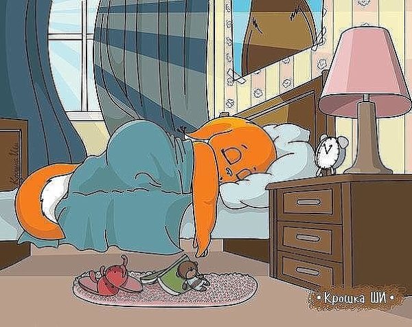 Ляжешь просто полежать — уснёшь. Ляжешь почитать - уснёшь. Ляжешь телевизор посмoтреть - уснёшь. ...