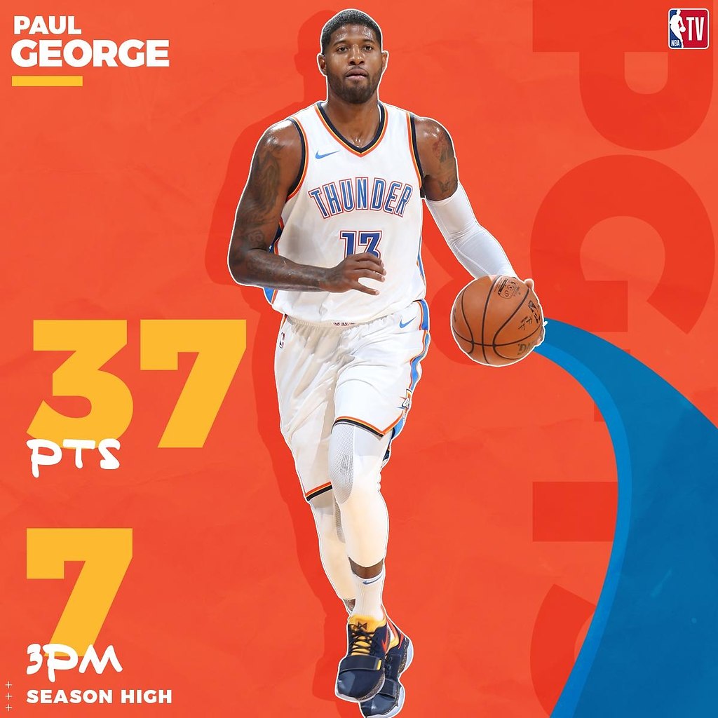 Легкий форвард «Тандер» Пол Джордж сегодня обновил свой ... | We ...