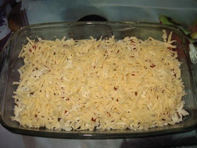 Куриная печень по-итальянски. Ингредиенты: -500 гр. куриная печень -150 гр. сыр моцарелла -100 гр. ... - 5