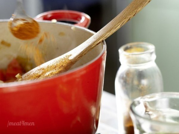 Мясо по сербски.500 г филе индейки2 красных красных перца2 лука2 зубчика чеснока2 ст.л. рапсового ... - 9