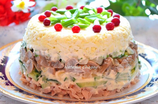 ПОДБОРКА САМЫХ ВКУСНЫХ САЛАТОВ К ПРАЗДНИЧНОМУ СТОЛУ.Топ-10 отменных рецептиков 1) САЛАТ ... - 3