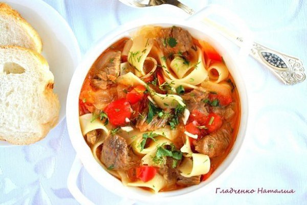 Вкуснейший лагман. Лагман - популярное среднеазиатское национальное блюдо, а если точнее, то просто ... - 7