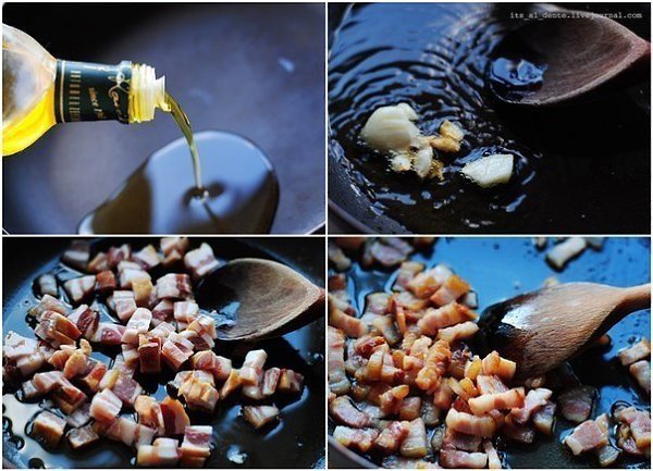 Знаменитая паста родом из Рима - Spaghetti alla Carbonara. Простая, как дважды два, но до чего ... - 4