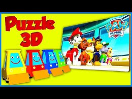 Puzzle cartoon for kids 3D - PAW Patrol.   -  .