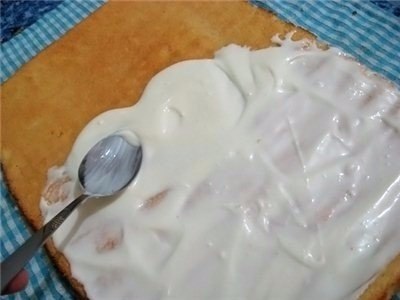 Рулет по ГОСТу.Этот рулет стал моим любимым рецептом! По ГОСТу только тесто сделала. Корж получается ... - 7