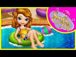 Princess Sofia the First Swimming Pool. Kids games for girls.