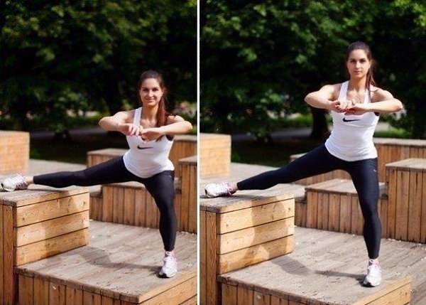 Попа-орех и шикарные ножки.20 повторений каждого упражнения, 3-4 подхода - 2