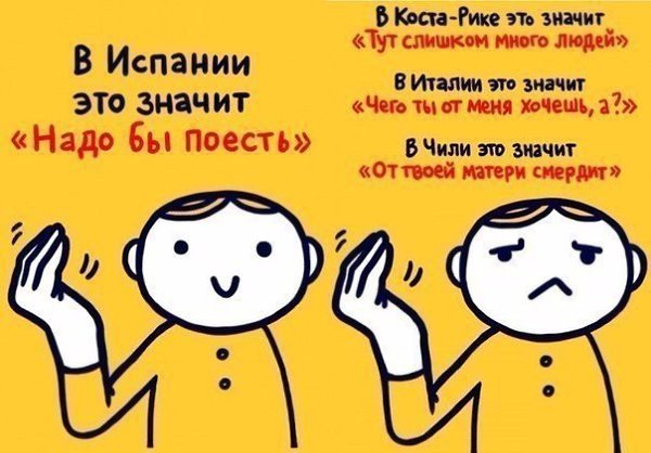 Что означают жесты в разных странах? Будьте внимательны за границей! ) - 4