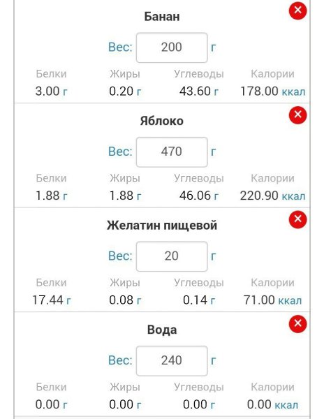 Яблочно-банановый мусс на желатине. Яблоки 470гр (в чистом виде - без кожуры и сердцевины) Банан ... - 4