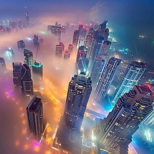 City lights, Dubai