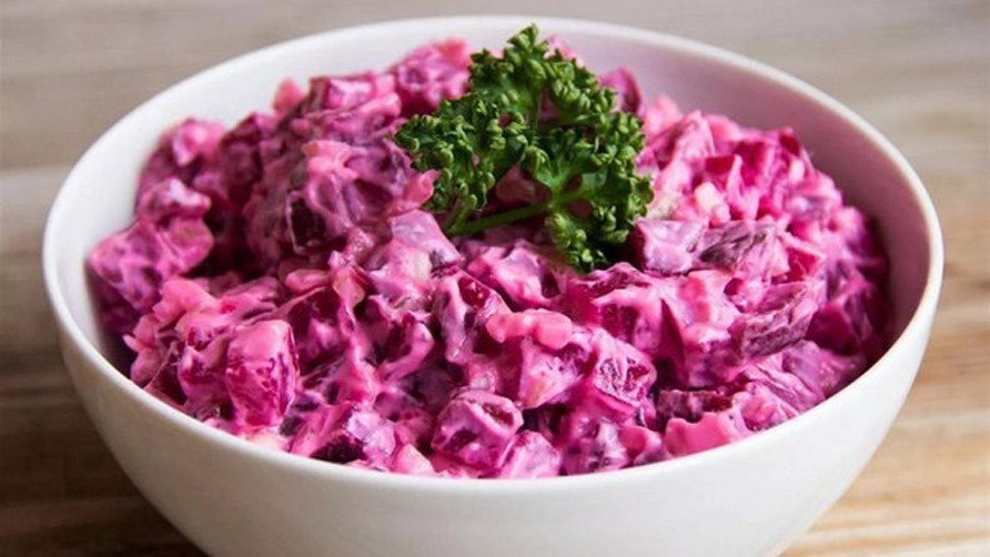 Свекольный салат с маринованными огурцами .на 100грамм - 40.92 ккалБ/Ж/У - ...
